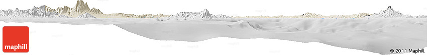 Shaded Relief Horizon Map of Quezon, lighten, desaturated Shaded Relief Horizon Map of Quezon, lighten, desaturated