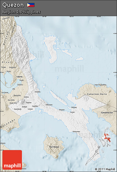 Classic Style Map of Quezon