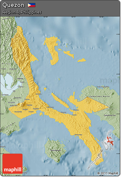 Savanna Style Map of Quezon
