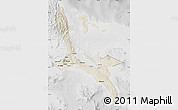 Shaded Relief Map of Quezon, lighten, desaturated