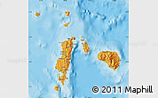 Political Map of Romblon, single color outside