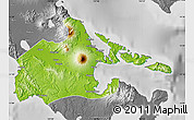 Physical Map of Albay, desaturated