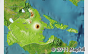 Physical Map of Albay, satellite outside