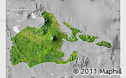 Satellite Map of Albay, lighten, desaturated