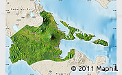 Satellite Map of Albay, shaded relief outside
