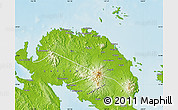 Physical Map of Camarines Norte