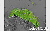 Satellite Map of Camarines Norte, desaturated