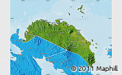 Satellite Map of Camarines Norte, political outside