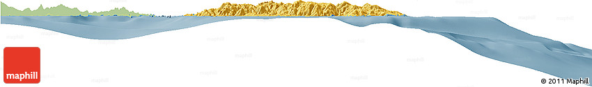 Savanna Style Horizon Map of Catanduanes, single color outside