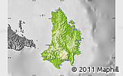 Physical Map of Catanduanes, desaturated