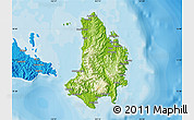 Physical Map of Catanduanes, political outside