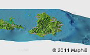 Satellite Panoramic Map of Catanduanes