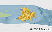 Savanna Style Panoramic Map of Catanduanes, single color outside