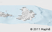 Silver Style Panoramic Map of Catanduanes