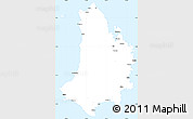 Gray Simple Map of Catanduanes