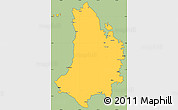 Savanna Style Simple Map of Catanduanes, cropped outside