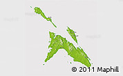 Physical 3D Map of Masbate, cropped outside