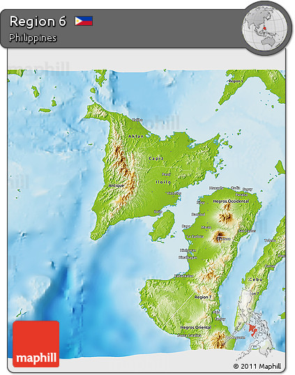 Physical 3D Map of Region 6