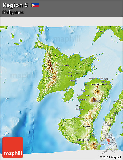 Physical 3D Map of Region 6