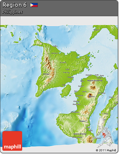 Physical 3D Map of Region 6