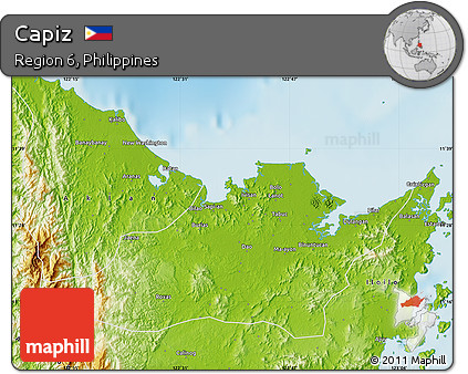 Physical Map of Capiz