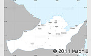 Gray Simple Map of Capiz, single color outside