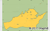 Savanna Style Simple Map of Capiz, cropped outside