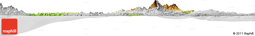 Physical Horizon Map of Negros Occidental, lighten, desaturated