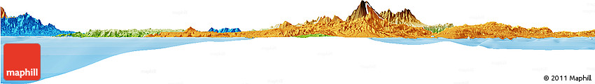Physical Horizon Map of Negros Occidental, political outside