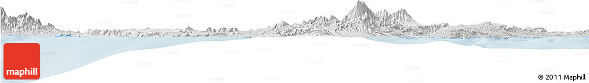 Silver Style Horizon Map of Negros Occidental