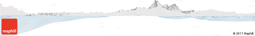 Silver Style Horizon Map of Negros Occidental, single color outside