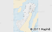 Classic Style Map of Negros Occidental, single color outside