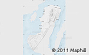Silver Style Map of Negros Occidental, single color outside