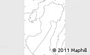 Blank Simple Map of Negros Occidental, no labels