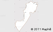 Classic Style Simple Map of Negros Occidental, cropped outside