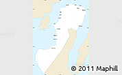 Classic Style Simple Map of Negros Occidental, single color outside