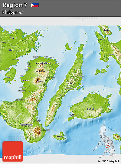 Physical 3D Map of Region 7