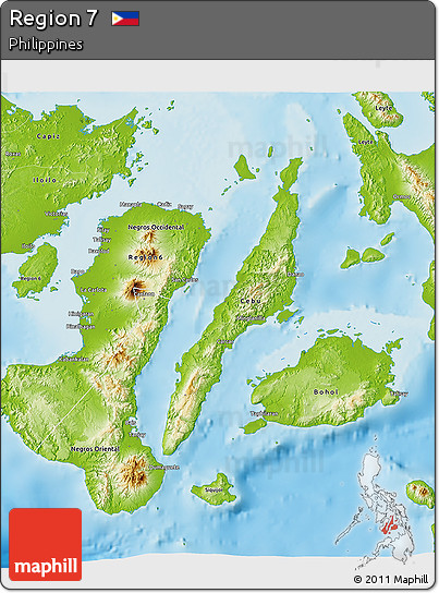 Physical 3D Map of Region 7