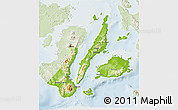 Physical 3D Map of Region 7, lighten