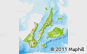 Physical 3D Map of Region 7, single color outside