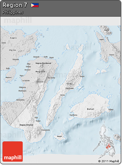 Silver Style 3D Map of Region 7