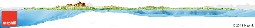 Physical Horizon Map of Region 7, single color outside