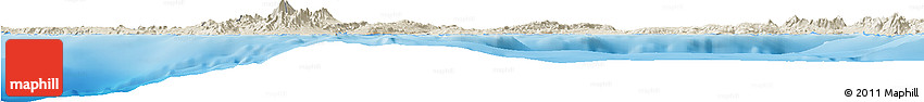 Shaded Relief Horizon Map of Region 7