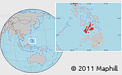 Gray Location Map of Region 7