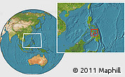 Satellite Location Map of Region 7, within the entire country