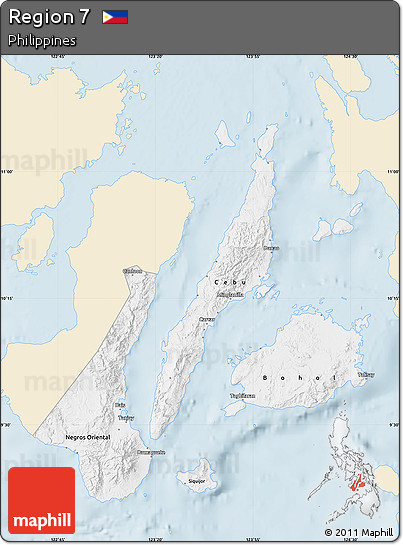 Classic Style Map of Region 7, single color outside
