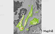 Physical Map of Region 7, darken, desaturated