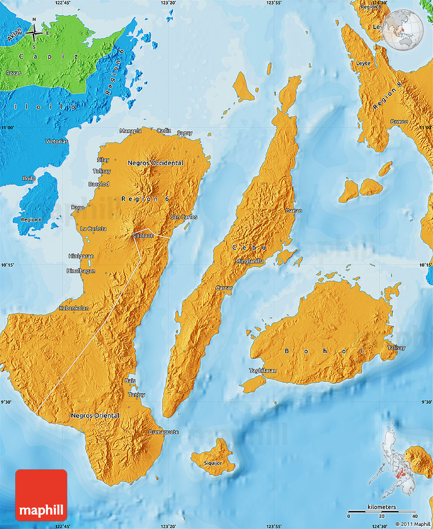 philippine map region 7