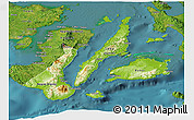 Physical Panoramic Map of Region 7, satellite outside