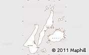 Classic Style Simple Map of Region 7, cropped outside